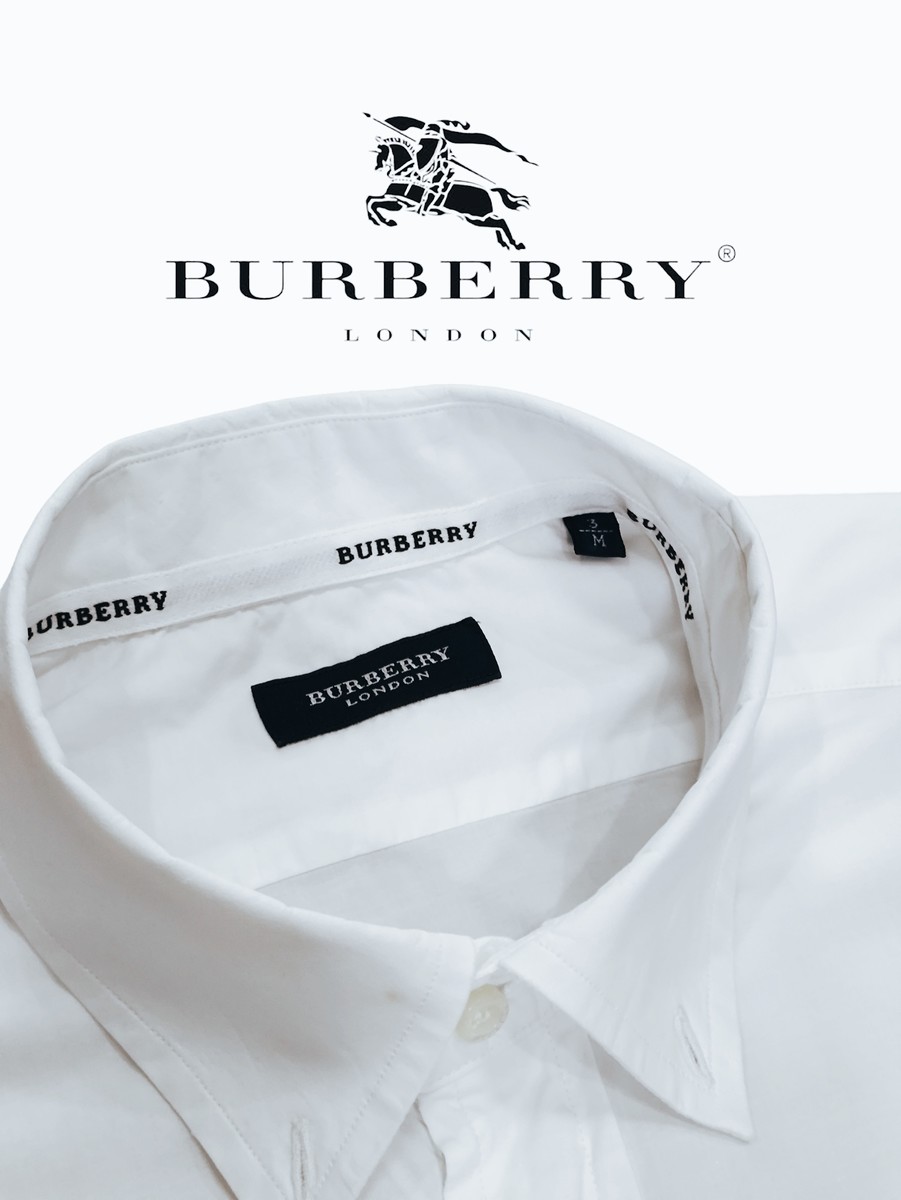 ขายแล้ว BURBERRY แท้ เชิ้ตแขนยาวขาวโอโม อก46 ไหล่18.5 ยาว29.5