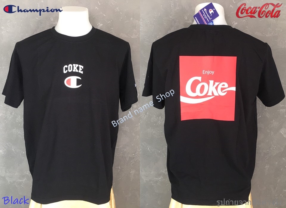 เสื้อคอกลม Champion x Coca Cola Crewneck T-Shirt

•Black
Size L : (สำหรับรอบอก 44-45”) อกกว้าง 22