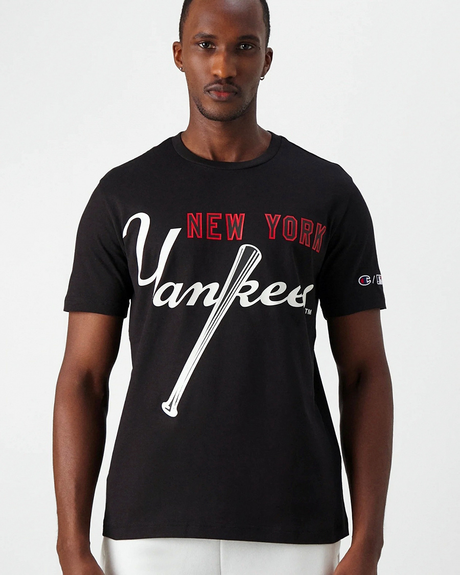 CHAMPION Major League Baseball Yankees /42/44 เสื้อยืดแขนสั้น 2 สีสวยใหม่แท้