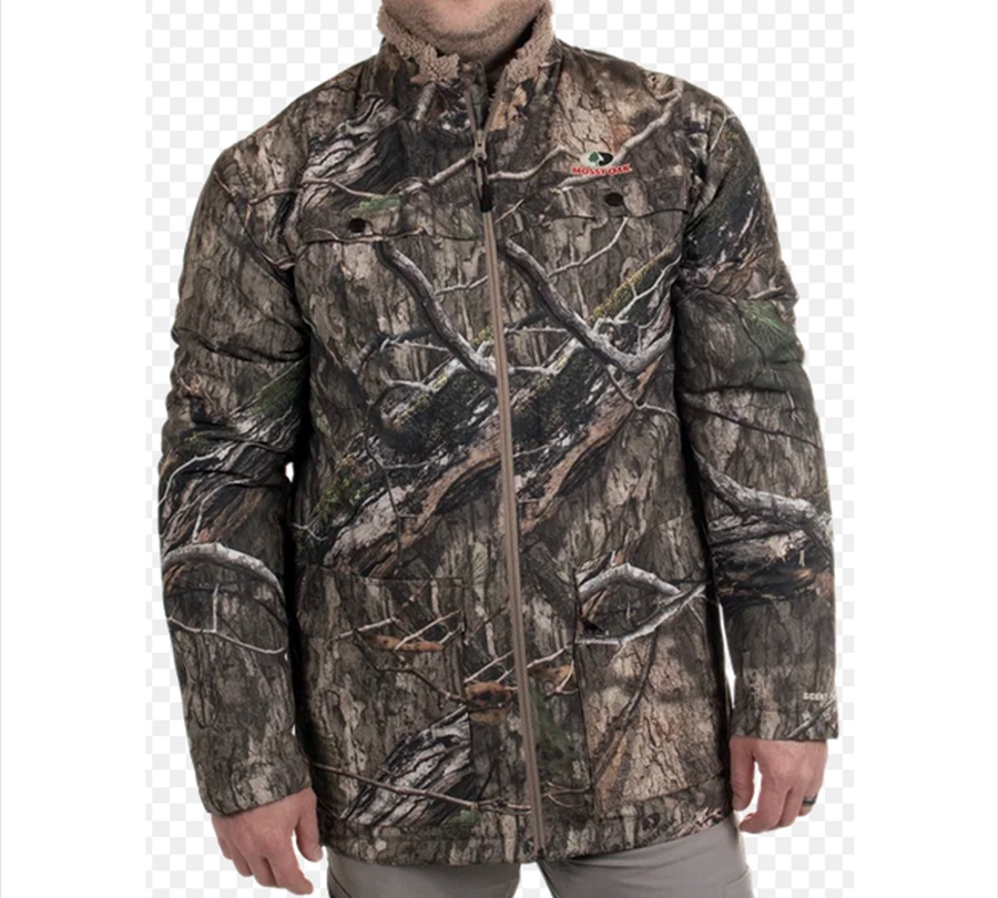 Mossy Oak Men's Fleece Lined Hunting Jacket /46 เสื้อกันหนาวลายต้นไม้สวยใหม่