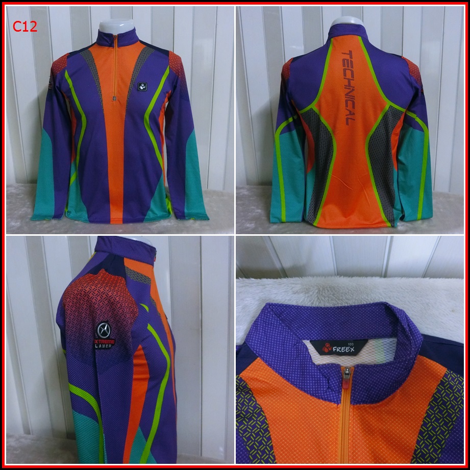 C12. FREEX  TECHNICAL EXTREME LAYER   เสื้อใส่ออกทริปกลางแจ้ง ตกปลา เดินป่า แคมปิ้ง สภาพดี ไม่มีตำหน