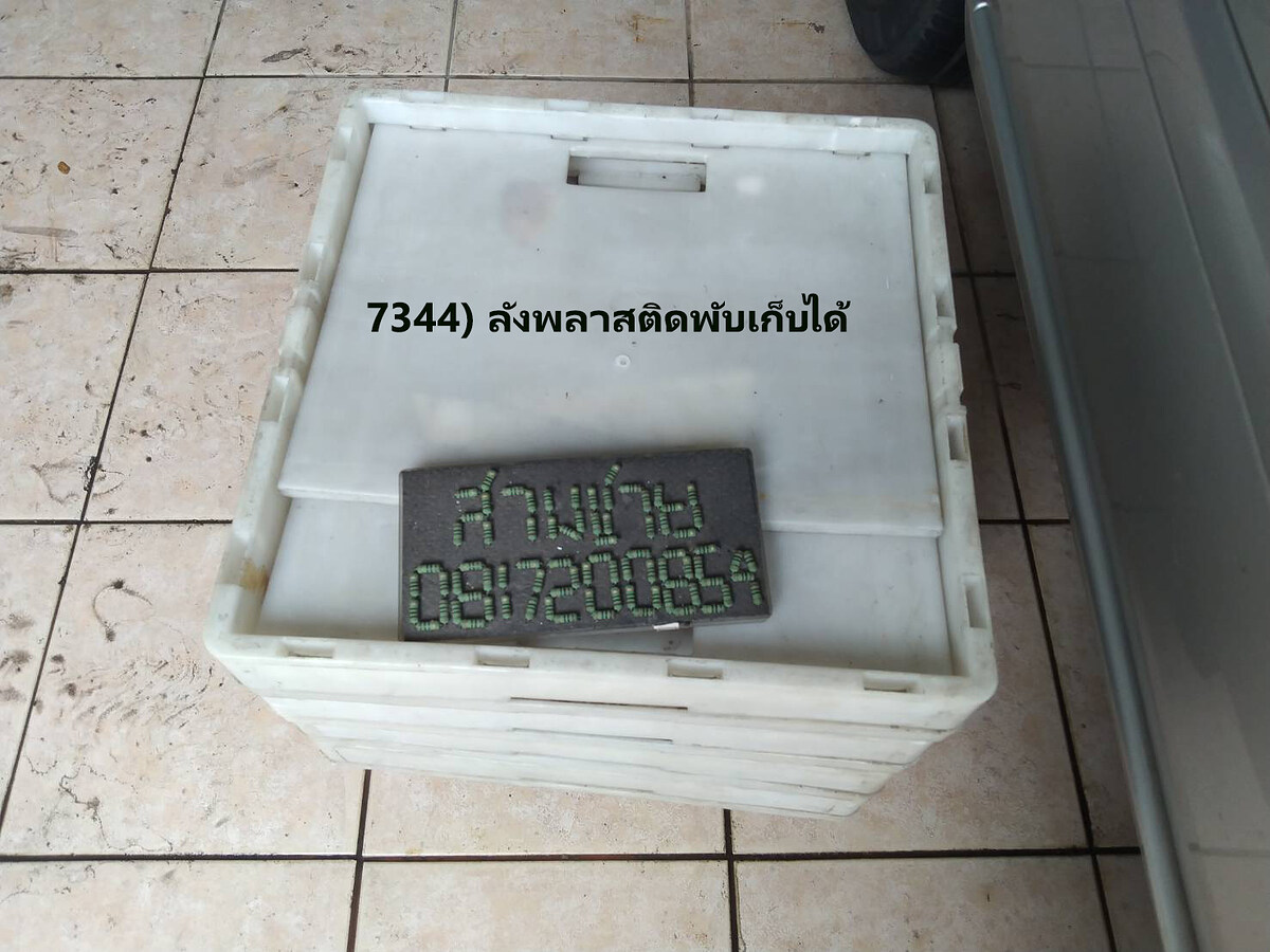 7344) ลังพลาสติดพับเก็บได้