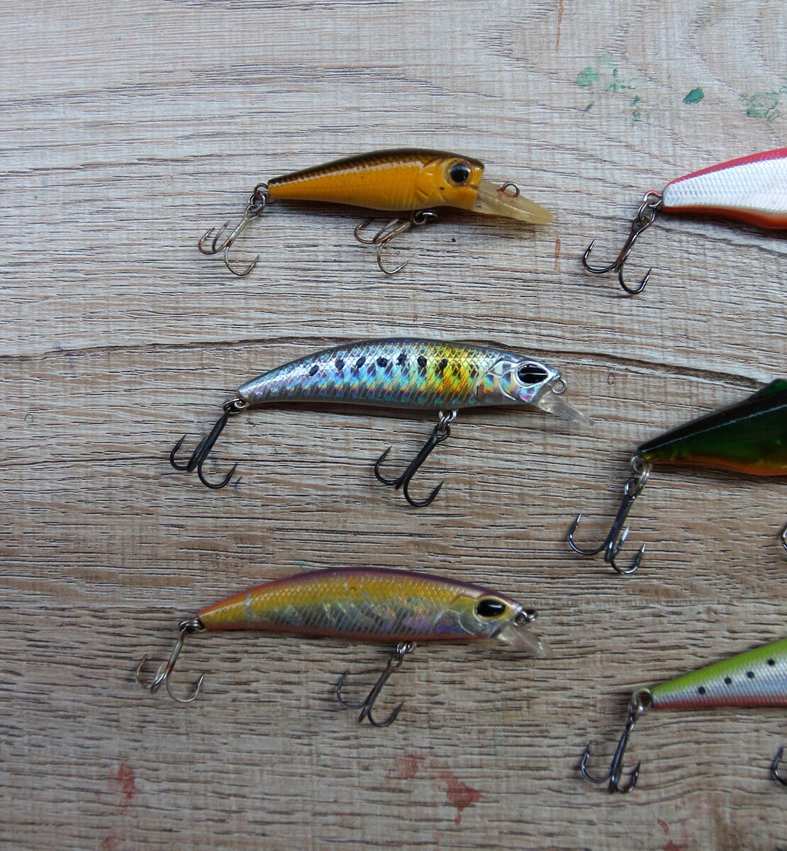 1.Kingfish 4 cm / 3.5 g
2. Allblue 6 cm / 4.5 g
3. Allblue 6 cm / 4.5 g

 :cheer: :cheer: :cheer