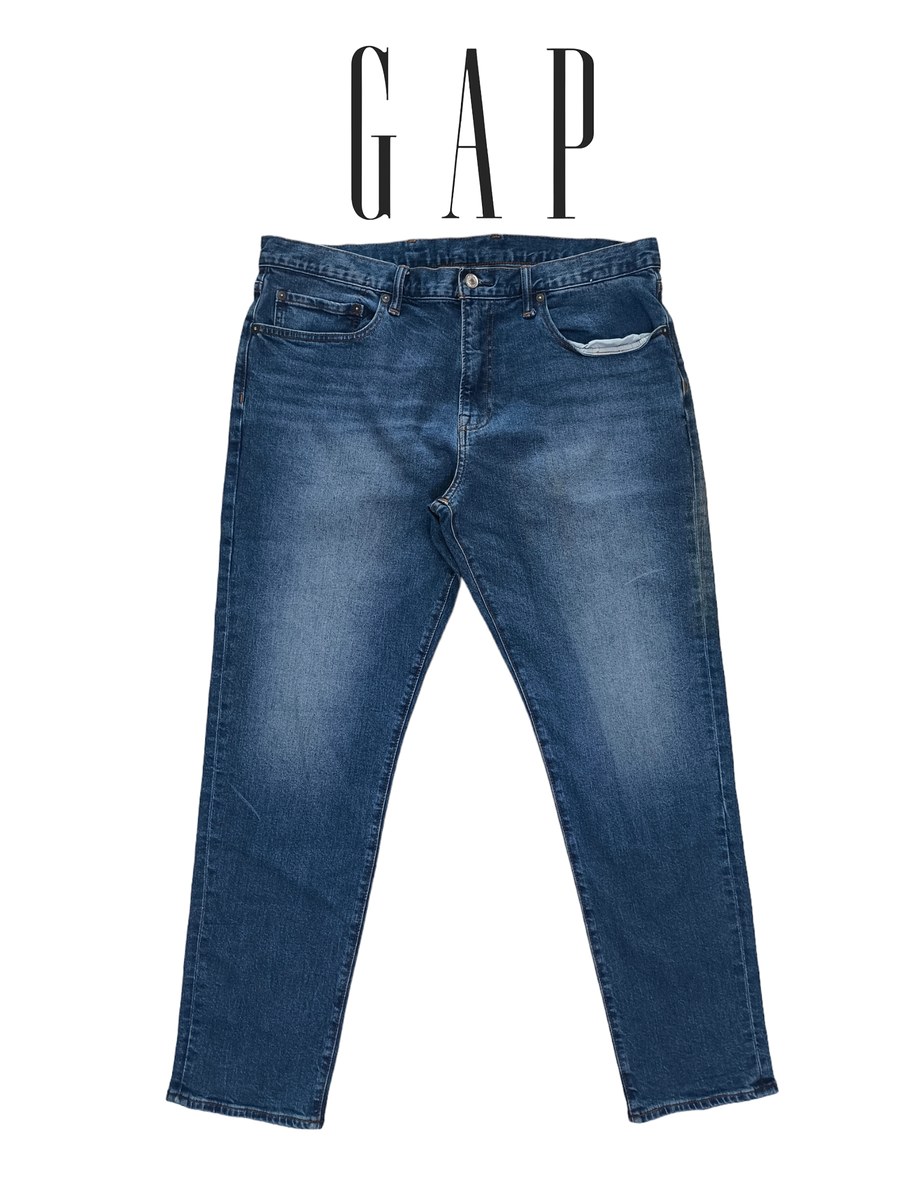 Gap jeans สี Blue jeans slim เอว36