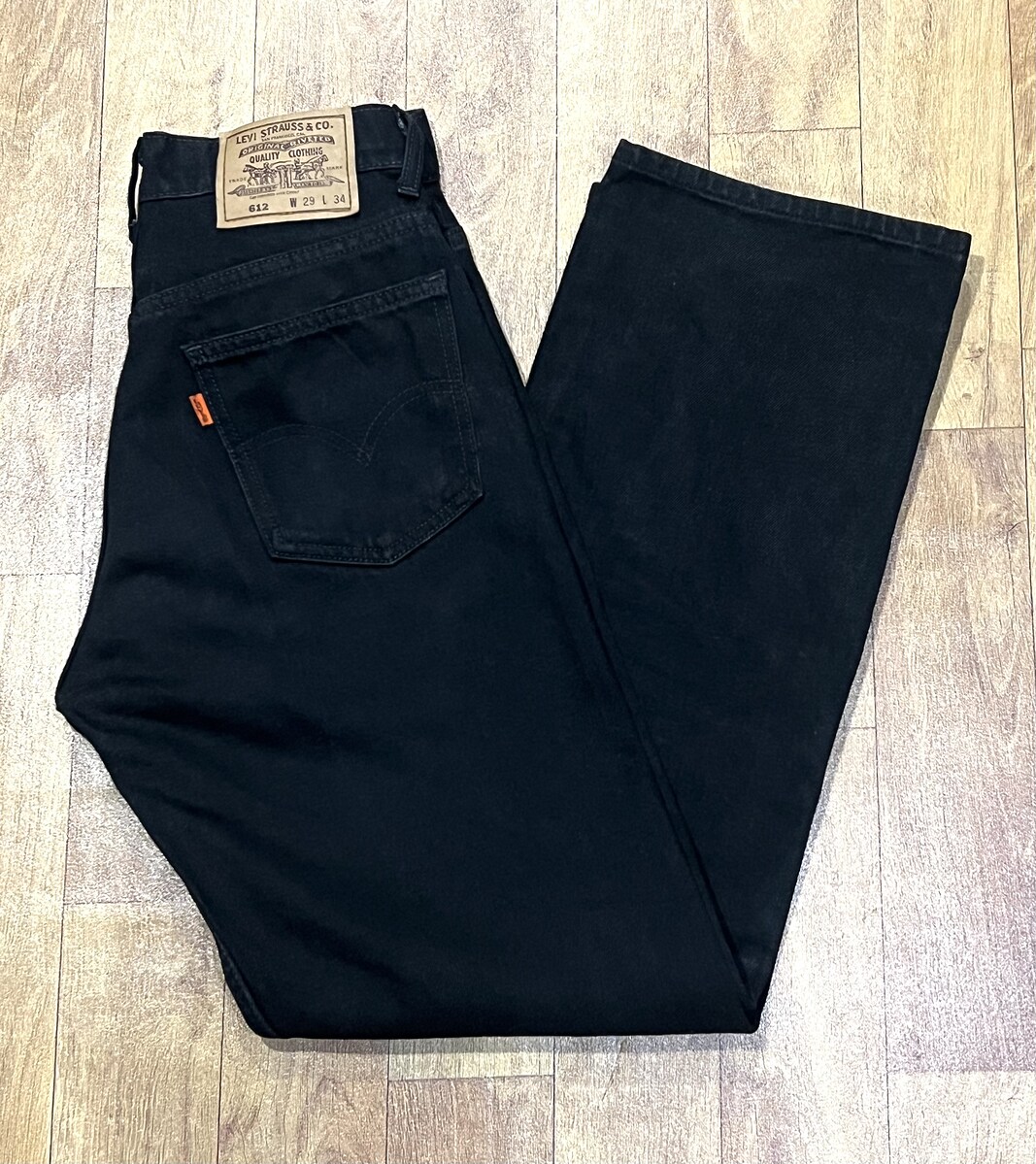 กางเกงยีนส์ LEVI’S 612 ORANGE TAP BLACK JEANS 