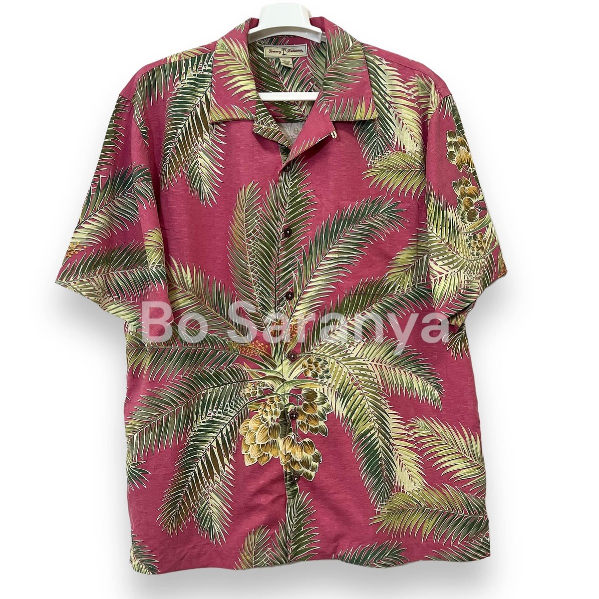 Tommy Bahama ผ้าSilkกระดุมกะลา( อก 48