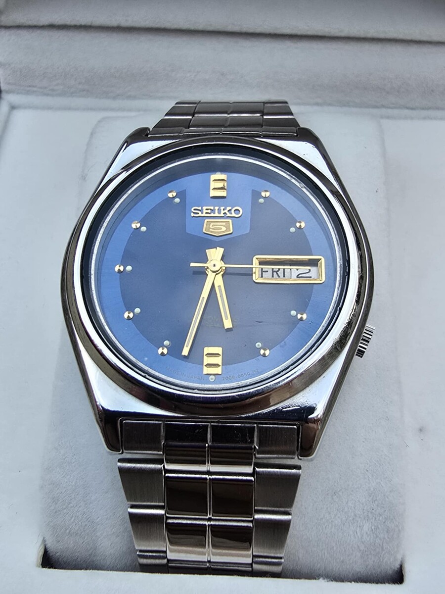 นาฬิกา Seiko 5​ Automatic กลไกลระบบเครื่อง 7009 หน้า​น้ำเงิน Vintage
*****#ของแท้100%
*****#รับประ