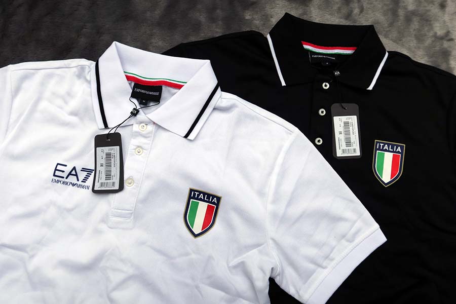 EA-7 ARMANI Team Italia polo /42/44/46 เสื้อปกโปโล 3 สีสวยใหม่แท้หลุดโรงงาน