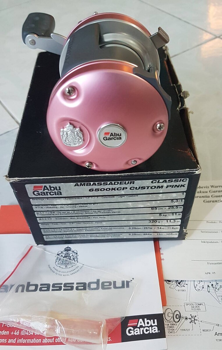 *** ABU 6500 KCP  CUSTOM  PINK  (สีชมภู)  ของใหม่ ***