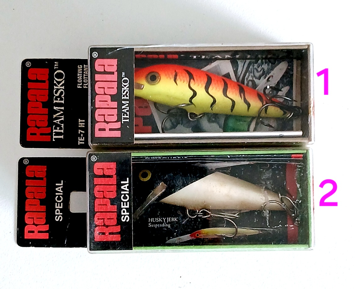 
[b]บนลงล่าง[/b]

1. Rapala Team Esko TE-7 HT (Ireland) รุ่นเก่า หายาก เลิกผลิต
[b]ขายตัวละ 350 