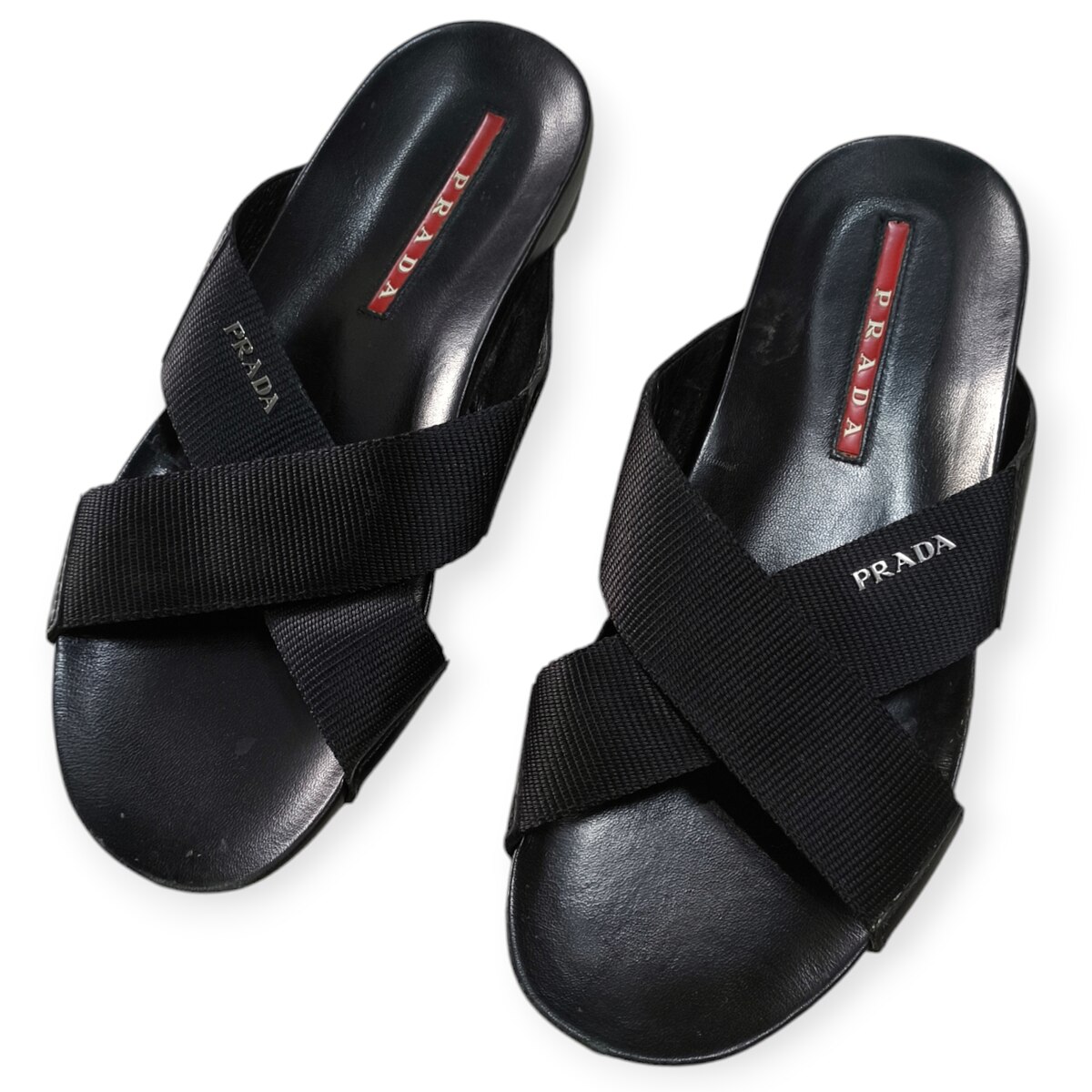 PRADA Sandals Prada Black Leather