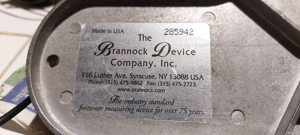 Brannock Made in USA.   :cool: