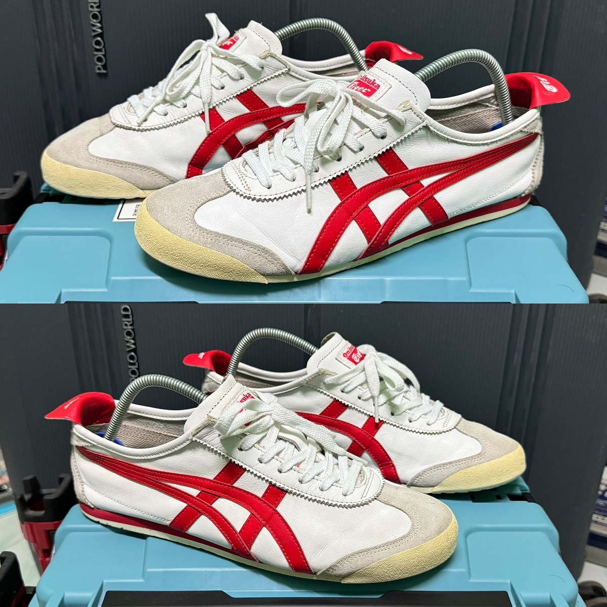 Onitsuka tiger Mexico 66 สีขาวคาดแดง