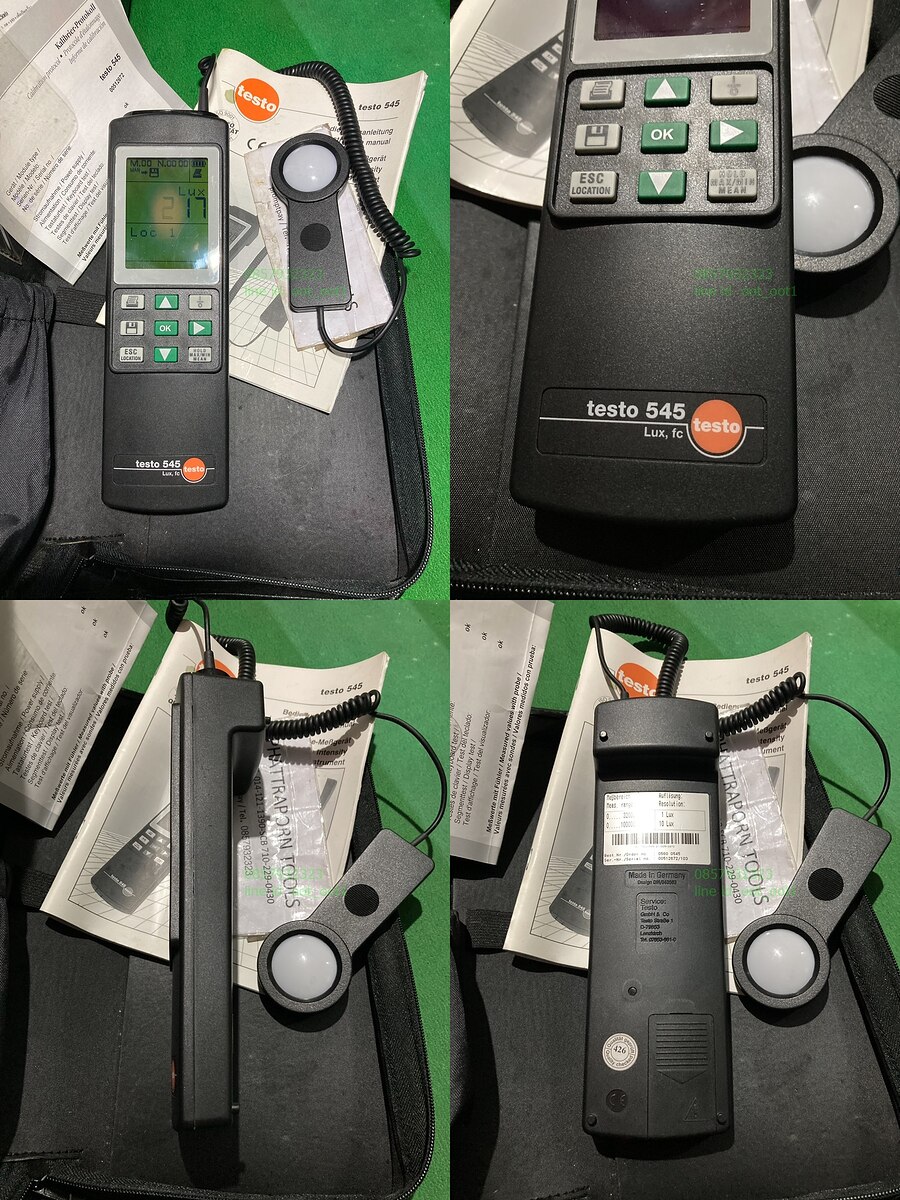 testo 545 Germany  เครื่องวัดแสงคุณภาพดี