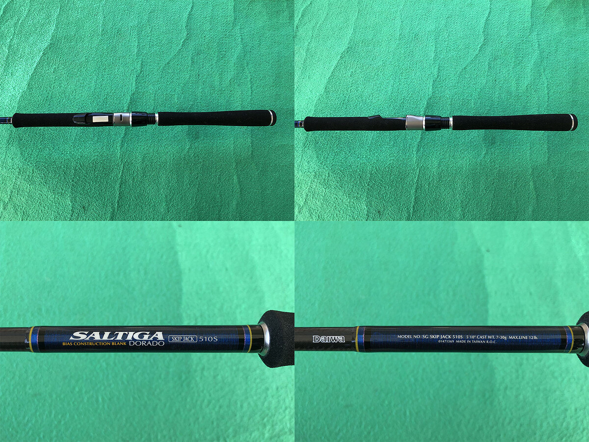 Daiwa Saltiga Skip Jack 510S คัน 1 ท่อนยาว 5'10" Cast Wt: 7-30g , Max Line: 12lb คันสวยริ้วรอยน้อยมา