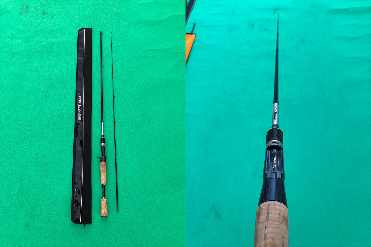 10. Daiwa AIR EDGE 662LB คัน 2 ท่อนยาว 6'6" เวท 5-12lb คันสวยริ้วรอยผิวบางๆ เล็กน้อย พร้อมซองใส่คันต