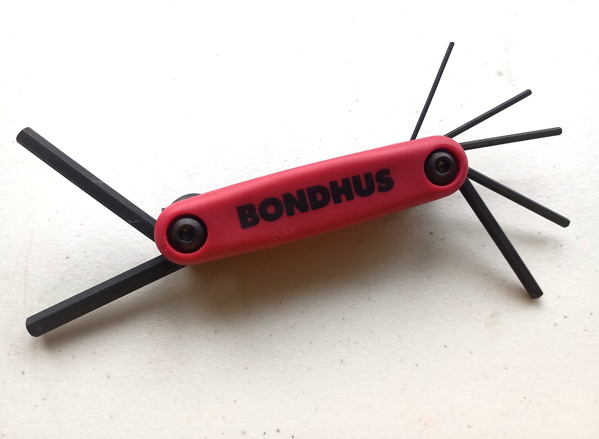 >>>>> ประแจหกเหลี่ยม แบบพับ BONDHUS GorillaGrip