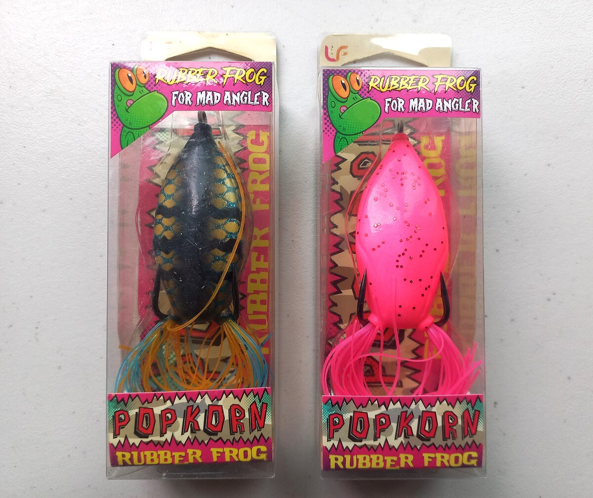 >>>>> เหยื่อกบ POPKORN RUBBER FROG ยกคู่ (2ตัว) ชุดสอง