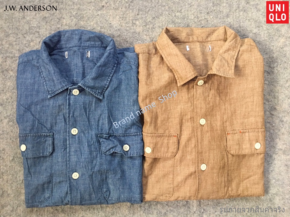 •เสื้อเชิ้ตผ้าแชมเบรย์เดนิม cool 100% cotton chambray fabric.
•เนื้อผ้านิ่ม สวมใส่สบาย ระบายอากาศได