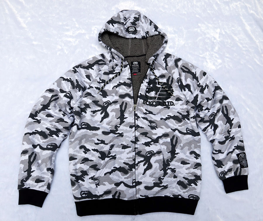 Ecko Unltd.Sherpa Hoodie /L/XL (48/50) เสื้อกันหนาวมีฮูด 2 ลายพรางสวยใหม่แท้