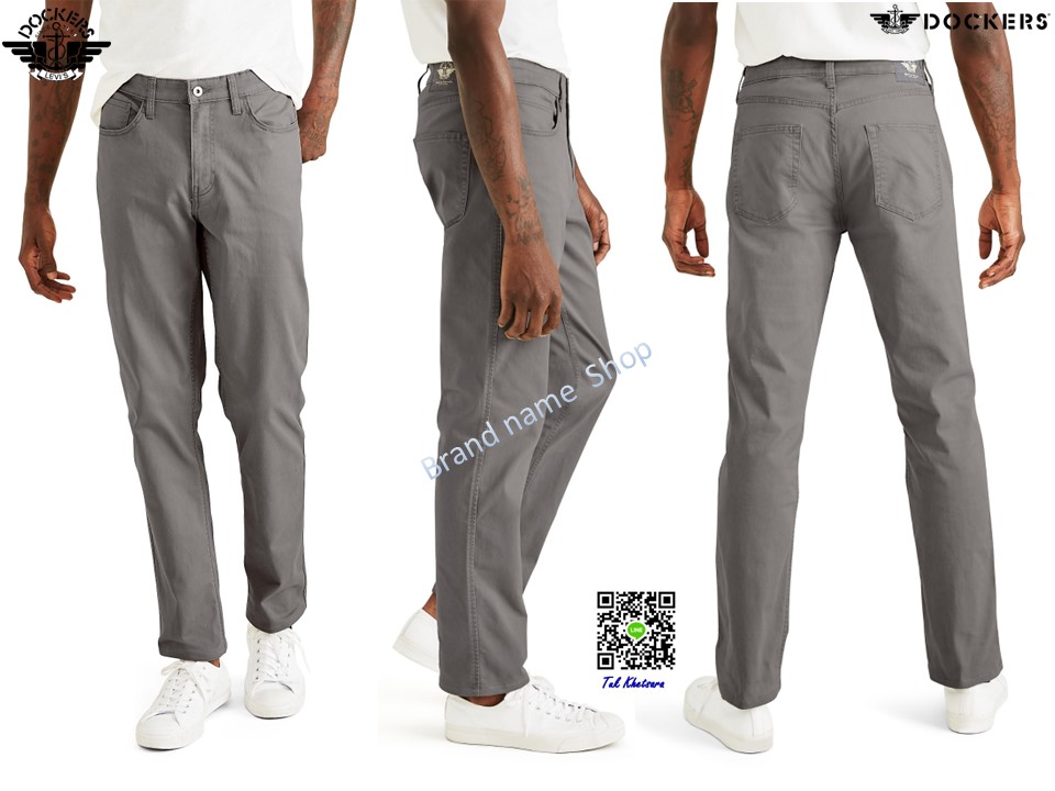 มีเอว30 ถึง 38กางเกงผ้านิ่ม,ยืดหยุ่น,แห้งไว Dockers Jean Cut Straight Fit Pants 