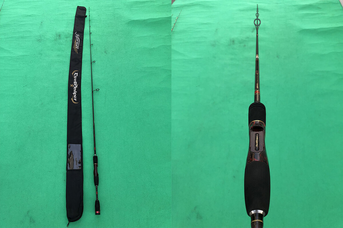 14. Abu Hornet Devil Sniper HDS-631ULS คัน 1 ท่อนยาว 6'3" เวท 4-8lb คันสวยริ้วรอยผิวบางๆ เล็กน้อย พร