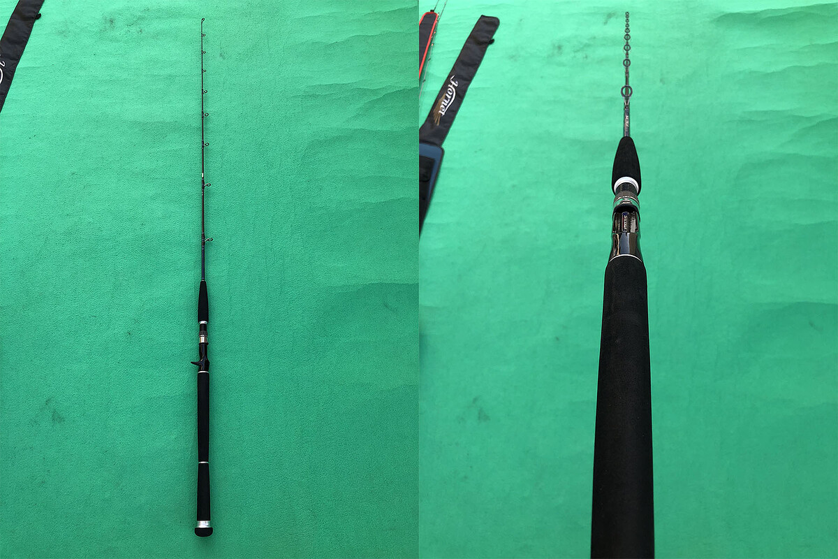 6. Daiwa Saltiga 58B-2/3 คัน 1 ท่อนยาว 5'8" Jig Wt: 30-120g , Line Max: PE3 คันสวยริ้วรอยน้อยมาก คัน