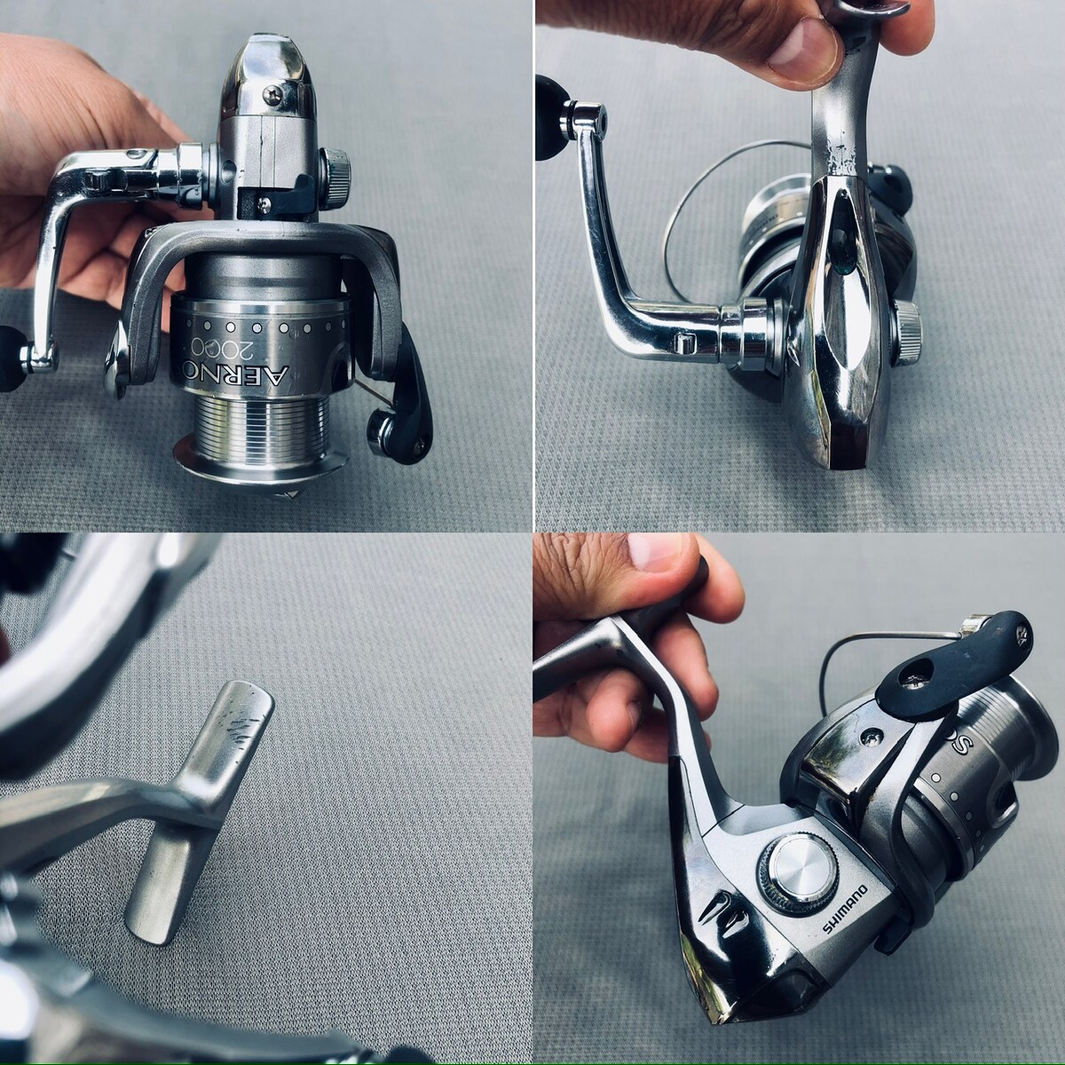 1. Shimano aernos 2000. สภาพยังสวย มีรอยบ้างหมุนลื่น ใช้งานปกติ  590.- พร้อมส่ง

2. Ryobi applause