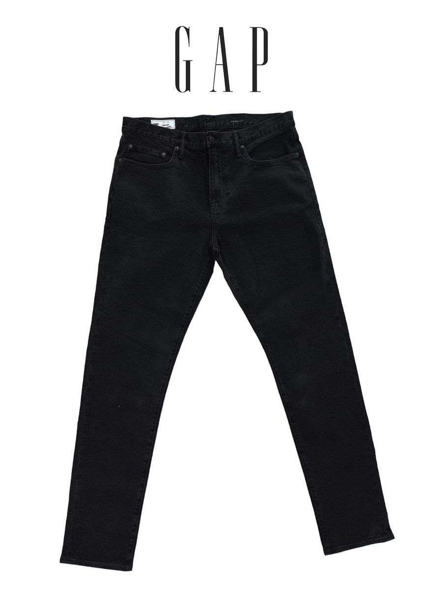 Gap jeans super black slim เอว42