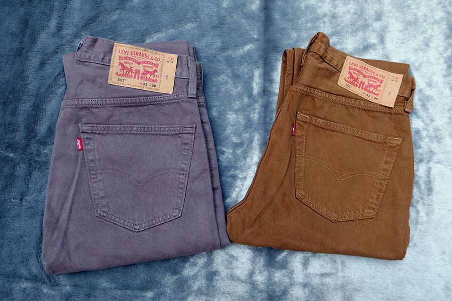 LEVI'S 501 /w.33 กางเกงยีนส์ขายาวทรงกระบอก 2 สีสวยใหม่แท้ ราคารวมส่ง flash