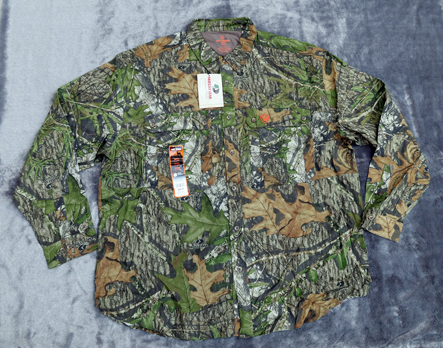 GAME WINNER  mossy oak /3XL (56) เสื้อเชิ้ตแขนยาวสวยใหม่แท้ ราคารวมส่ง Flash/ker