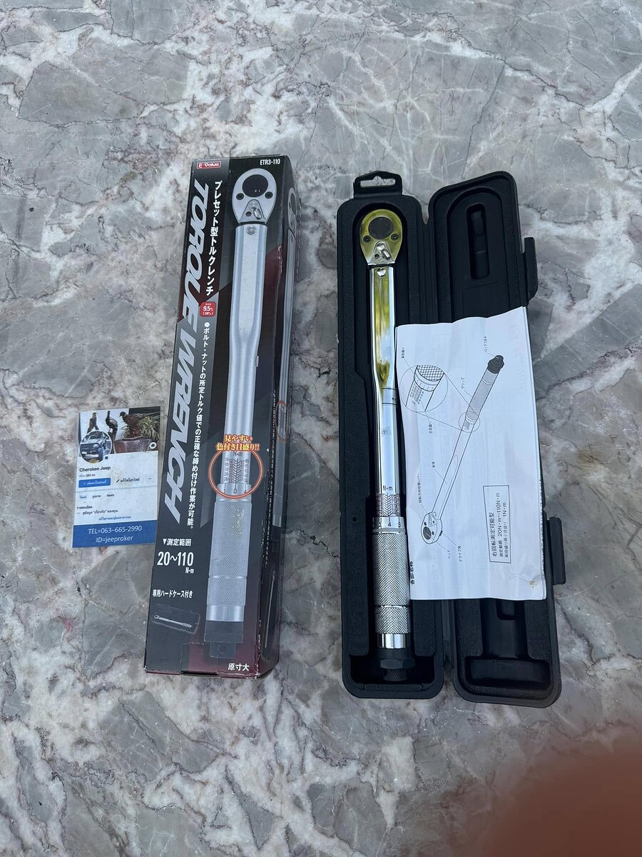 ประแจ … TORQUE WRENCH… งานของ E-Value …Model ETR3-110 ….spec. 20~110 N.m