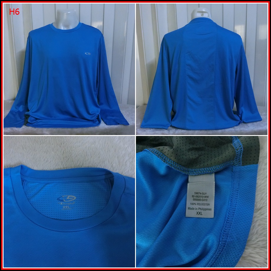 H6. CHAMPION มือสอง สำหรับใส่ออกทริปกลางแจ้ง ตกปลา เดินป่า แคมปิ้ง   ไซ้ด์ 2XL อก 54 นิ้ว / 31 นิ้ว 