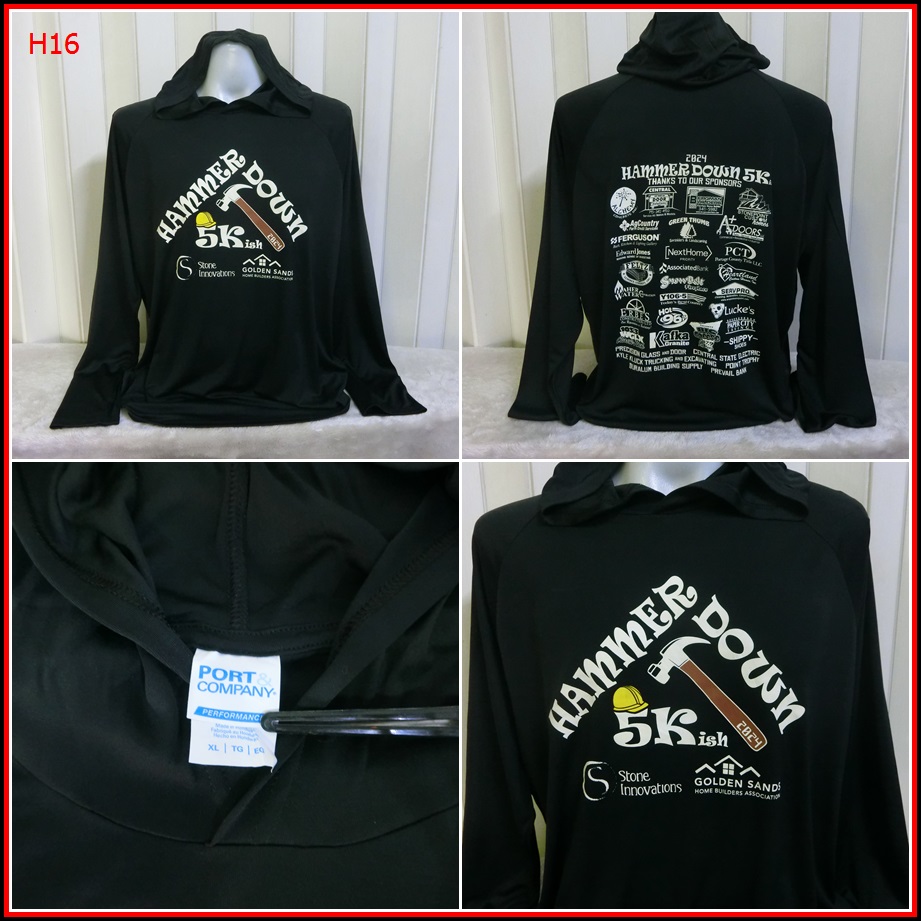 H16.HAMMER DOWN ฮู๊ด  มือสอง สำหรับใส่ออกทริปกลางแจ้ง ตกปลา เดินป่า แคมปิ้ง  ไซ้ด์ XL อก 49 นิ้ว / 3