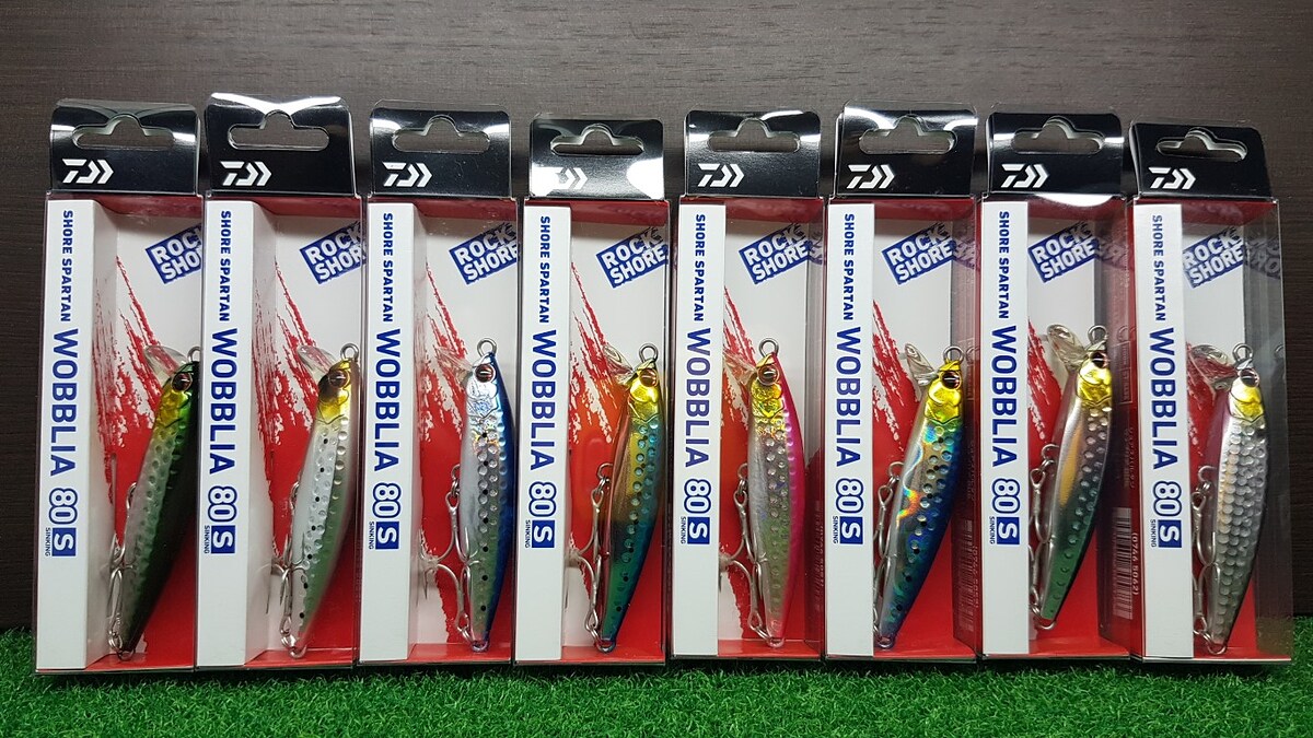 A3. Daiwa Shore Spartan WOBBLIA 80S, 25 g Sinking คัดสีนิยม มือกะพง 