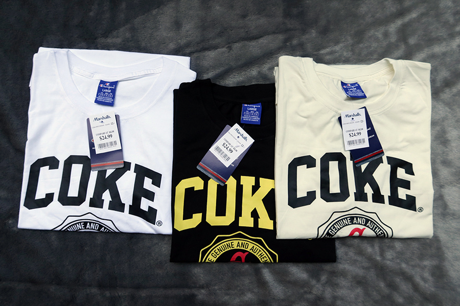 CHAMPION COKE /M/L/XL เสื้อยืดแขนสั้น 3 สีสวยใหม่แท้ รวมส่ง kerry/flash