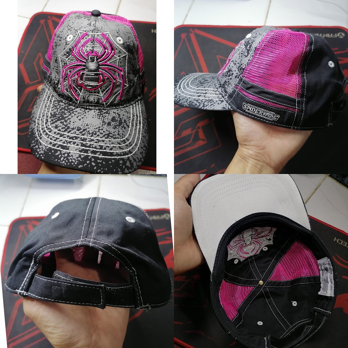 9.หมวก​ Spiderwire.งานUSA.ใหม่สวย​ ลิขสิทธิ์​แท้​ ขนาดฟรี​ไซ​ร์​สามารถ​ปรับ​ขนาด​ได้​  ราคา​ 330​ พร