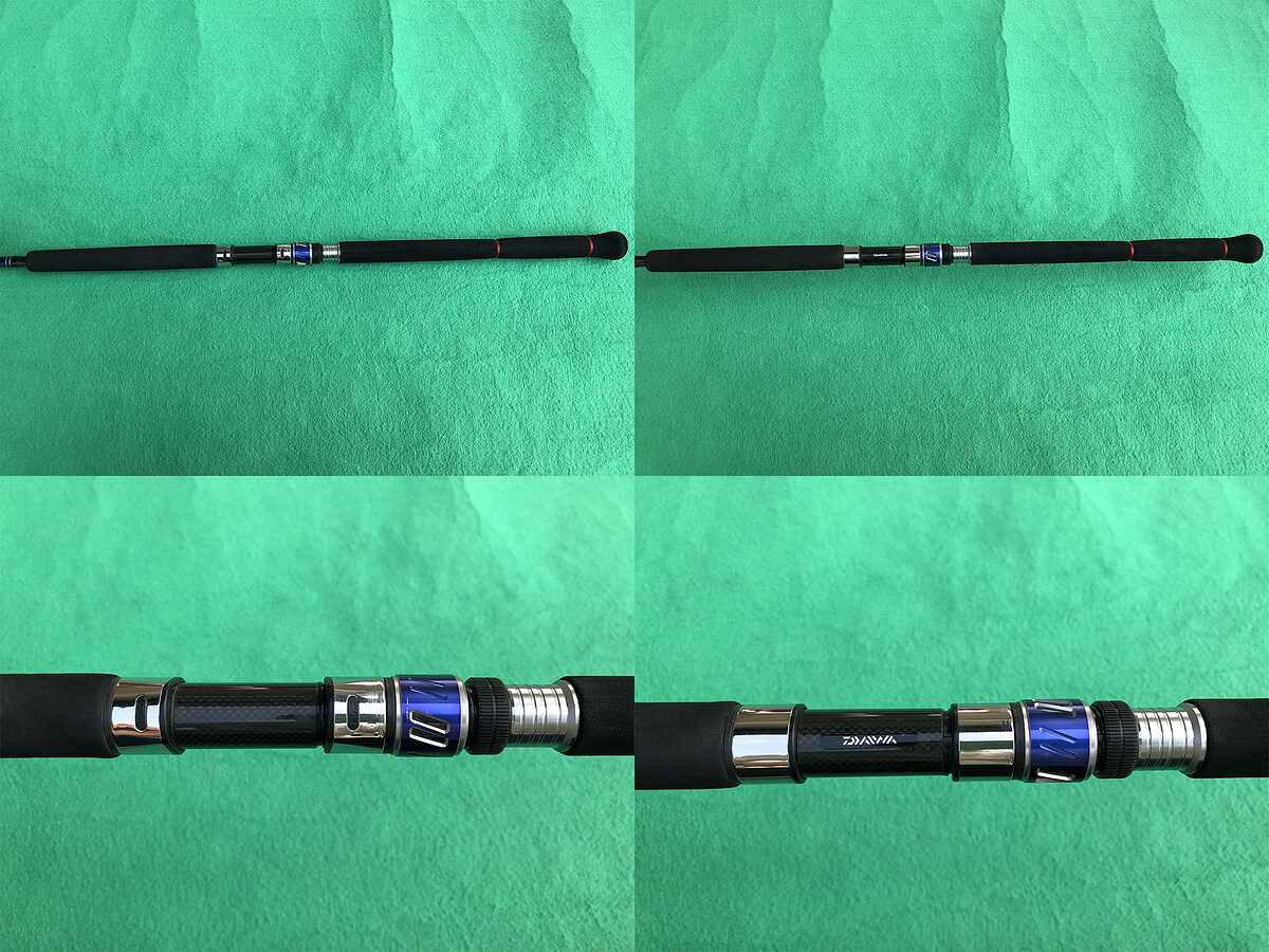 Daiwa SALTIGA CASSTING-BLUEBACKER 77S คัน 2 ท่อนต่อโคนยาว 7'7" Cast Wt: 35-100g , Line Max: 50lb คัน