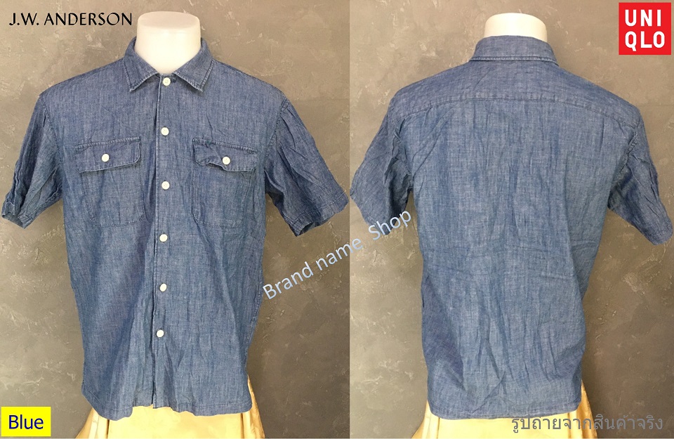 • Blue
Size M : [สำหรับรอบอก 45-46 นิ้ว]  : อกกว้าง 23 นิ้ว เสื้อยาว 28.5 นิ้ว มี 3 ตัว 
