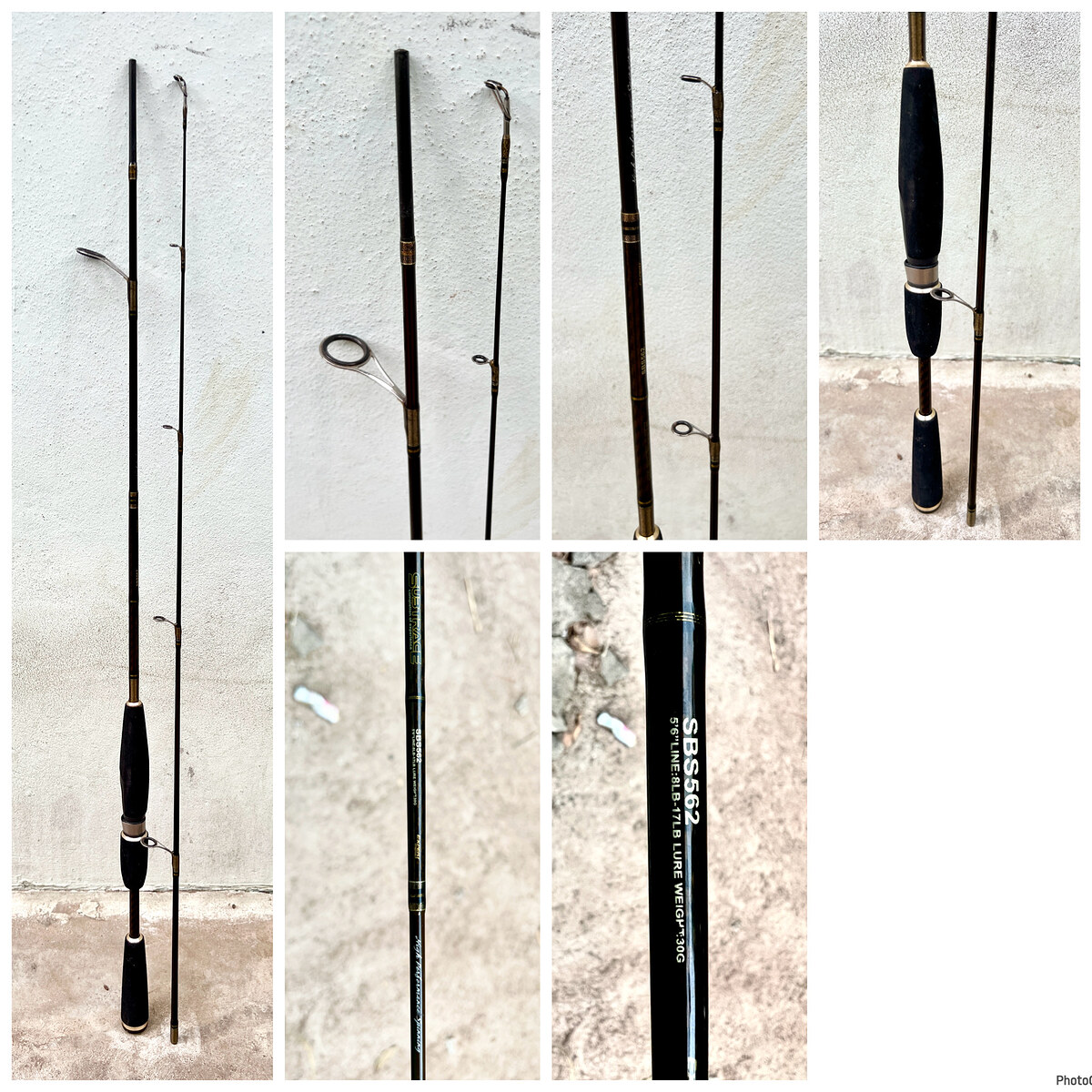 4.	คันสปิน EXPERT SUBTRACE  Model: SBS562 คันสองท่อน ยาว 5’6” Line: 8-17 lb น้ำหนักเหยื่อ 30g  คันสว