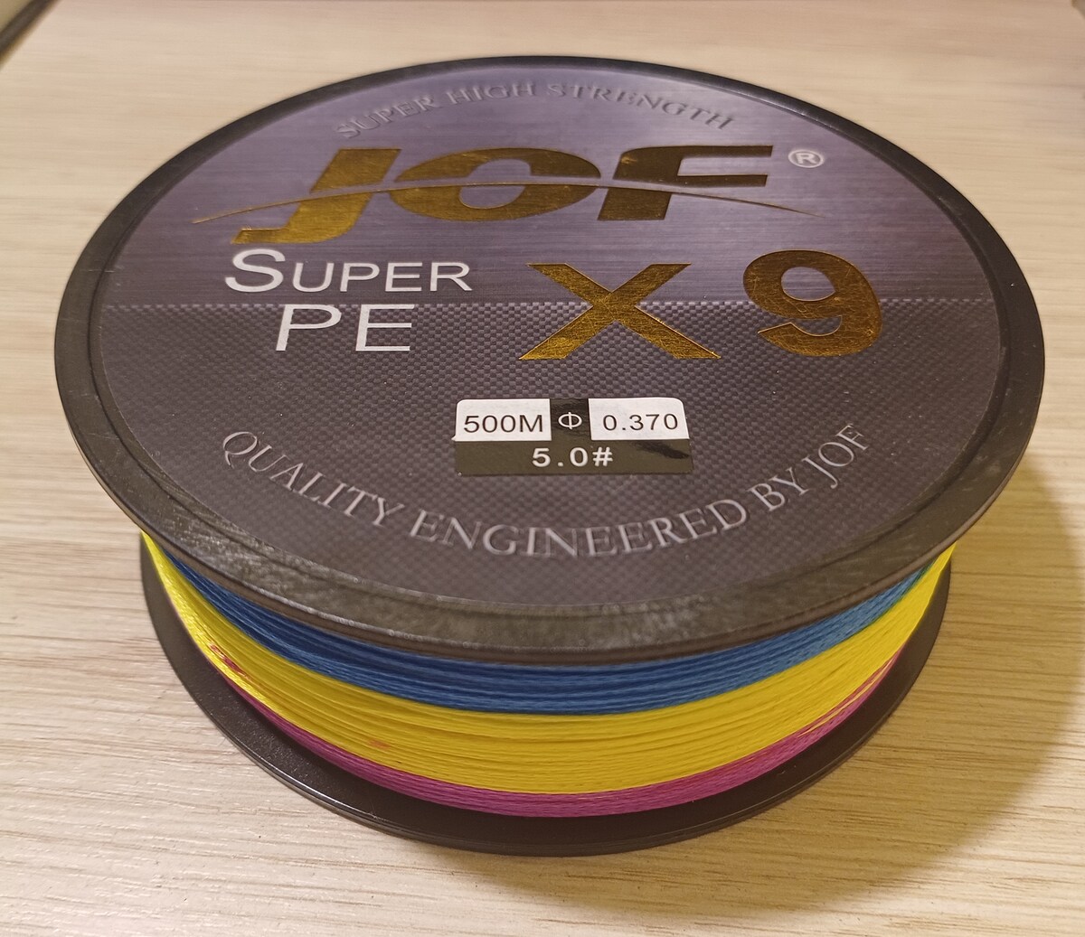 PE X9 สลับสี  500m 1.5 2.0 3.0 4.0 5.0 8.0 ราคา 299บ. ส่ง40บ.