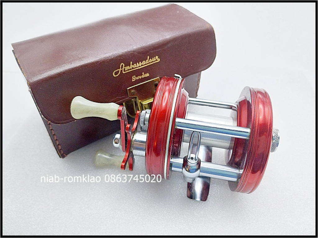 [N]--> Abu 5000แดง 4สกรู 1960's กล่องหนัง สวยๆ