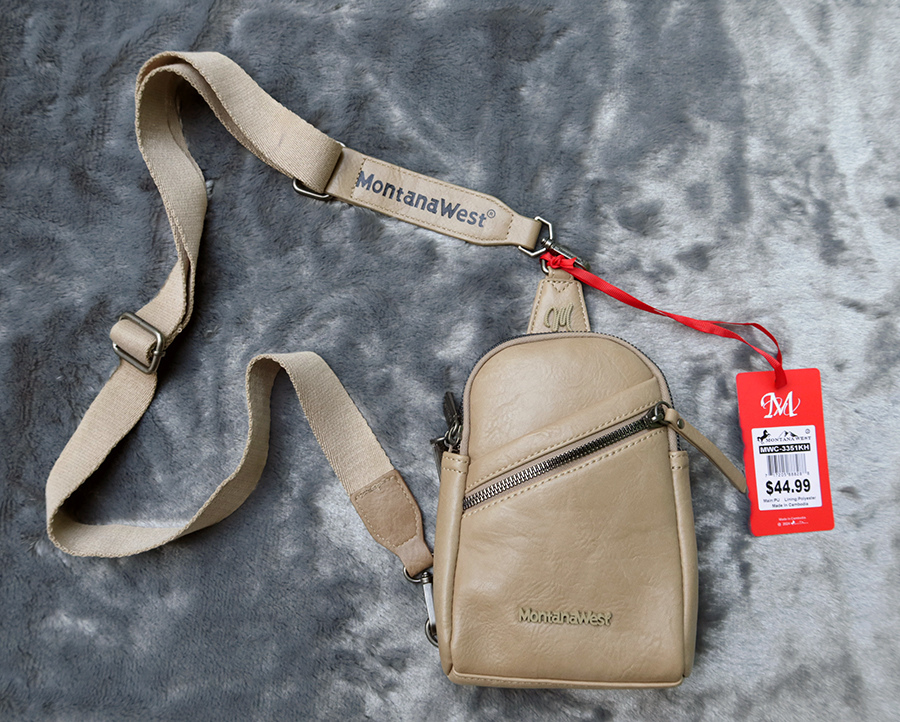 MontanaWeat leather crossbody sling bag /กระเป๋าหนังแท้สะพายข้างใส่โทรศัพย์/บัตร