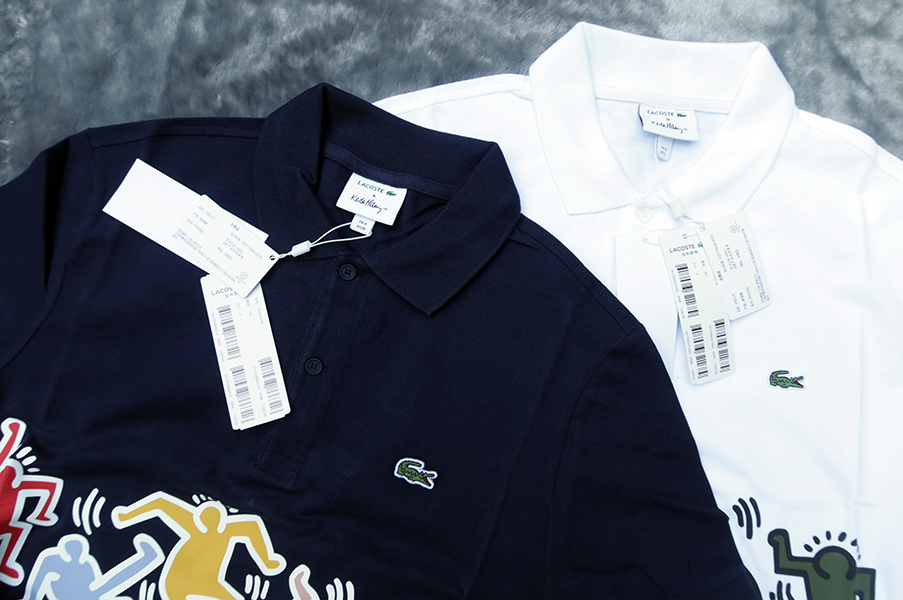 LACOSTE Keith Haring Graphic Pique Regular Fit Polo /M/L (42/44) 2 สีใหม่แท้