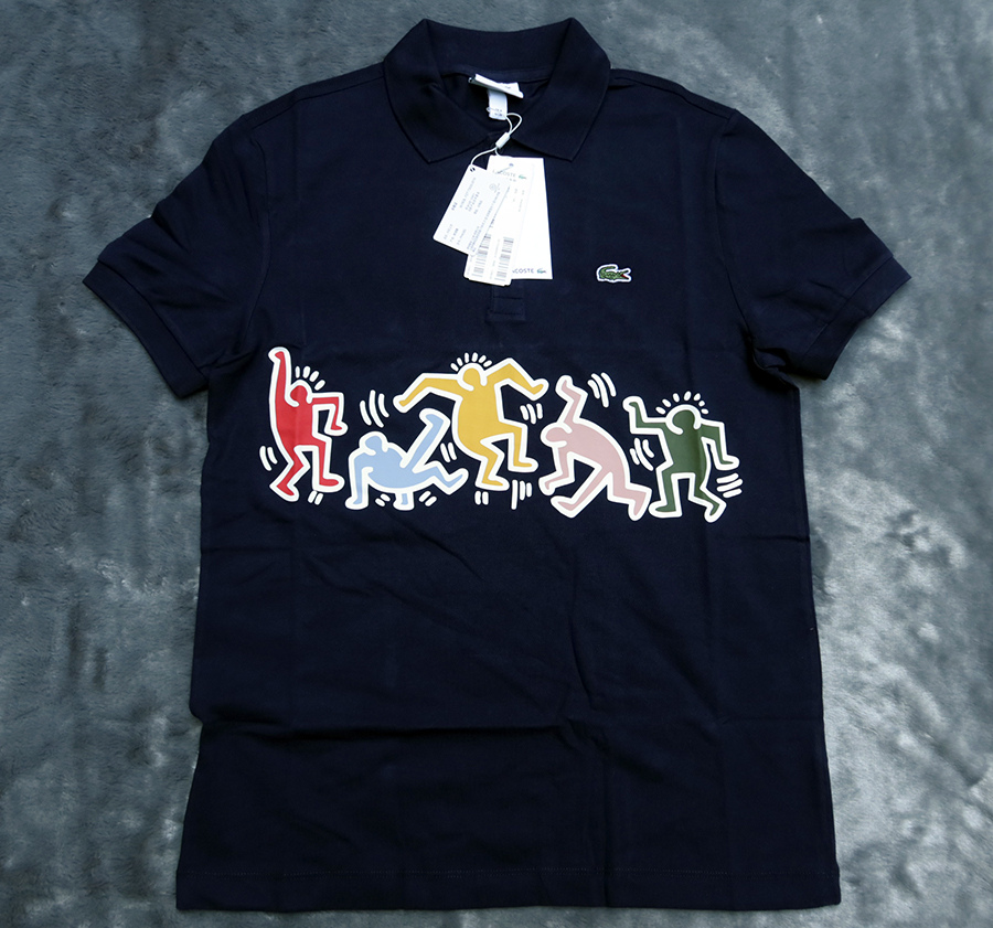 LACOSTE Keith Haring Graphic Pique Regular Fit Polo