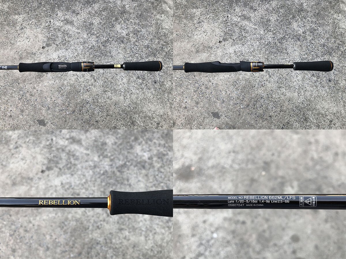 Daiwa REBELLION 662ML/LFS คัน 2 ท่อนยาว 6'6" เวท 2.5-6lb คันสวยริ้วรอยน้อยมาก พร้อมซองใส่คันตรงรุ่น 