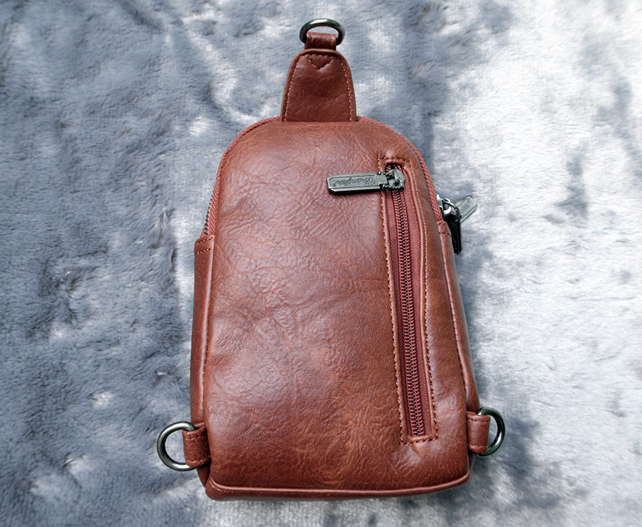 wrangler leather crossbody sling bag