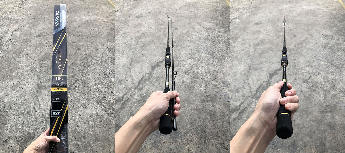 2. Daiwa LATEO 86ML คัน 2 ท่อนยาว 8'6" CT WT: 7-35g , LINE: 8-16lb , PE#: 0.6-1.