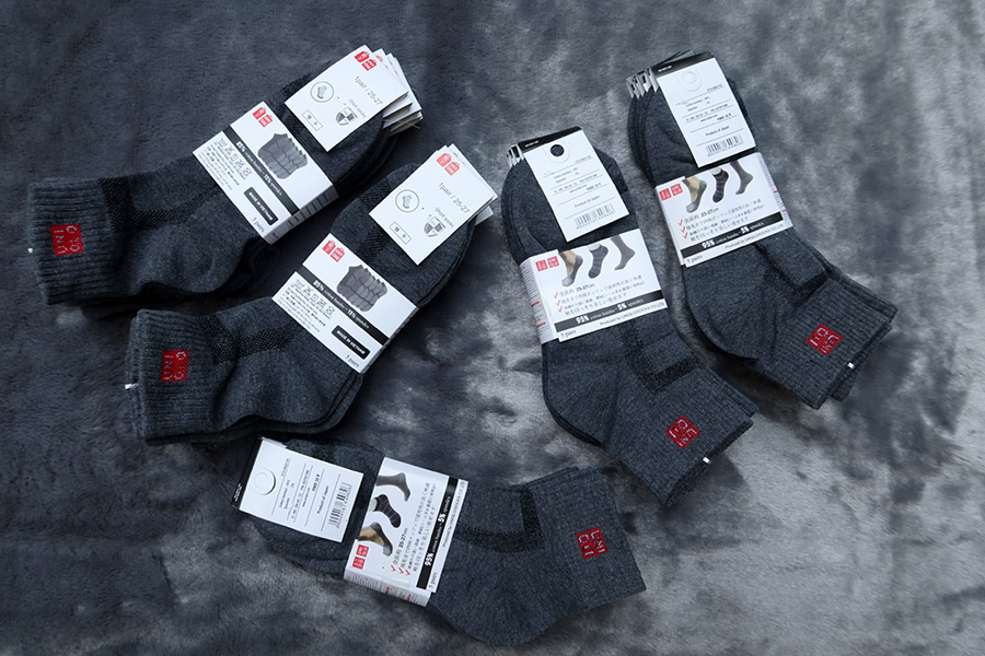 UNIQLO socks Short 5 Pairs /ถุงเท้าผู้ใหญ่ 1 pack มี 5 คู่ ราคารวมส่ง Flash