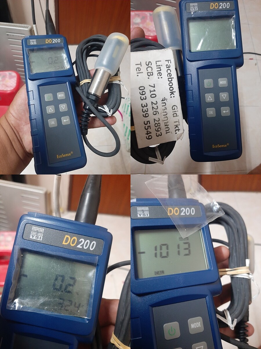  :cheer:
2 YSI DO200 Dissolved Oxygen Meter  บ่อปลา บ่อกุ้ง บุอบำบัด ฯลฯ 
วัดอ๊อกซิเจนในน้ำ วัดควา